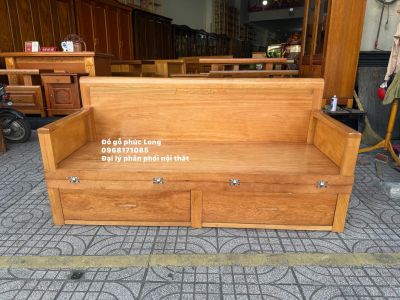 Giường gấp thông minh cao cấp gỗ Gõ Đỏ