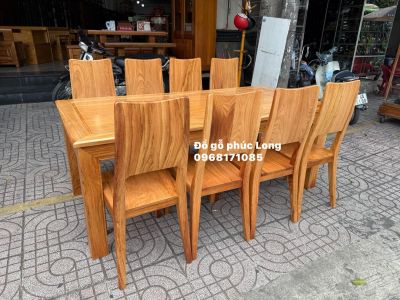 Bàn ăn gỗ Gõ Đỏ hiện đại cao cấp 8 ghế