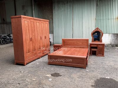Combo phòng ngủ gỗ Hương Đá _ mẫu đơn giản
