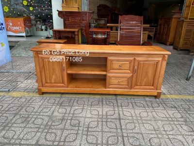 Kệ tivi gỗ Đinh Hương 1m6 mẫu cánh đục
