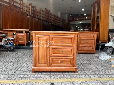 Tủ nhật - Tủ Ngăn kéo gỗ Gõ Đỏ cao cấp 1m