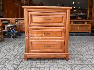 Tủ nhật - Tủ Ngăn kéo gỗ Gõ Đỏ cao cấp 80cm
